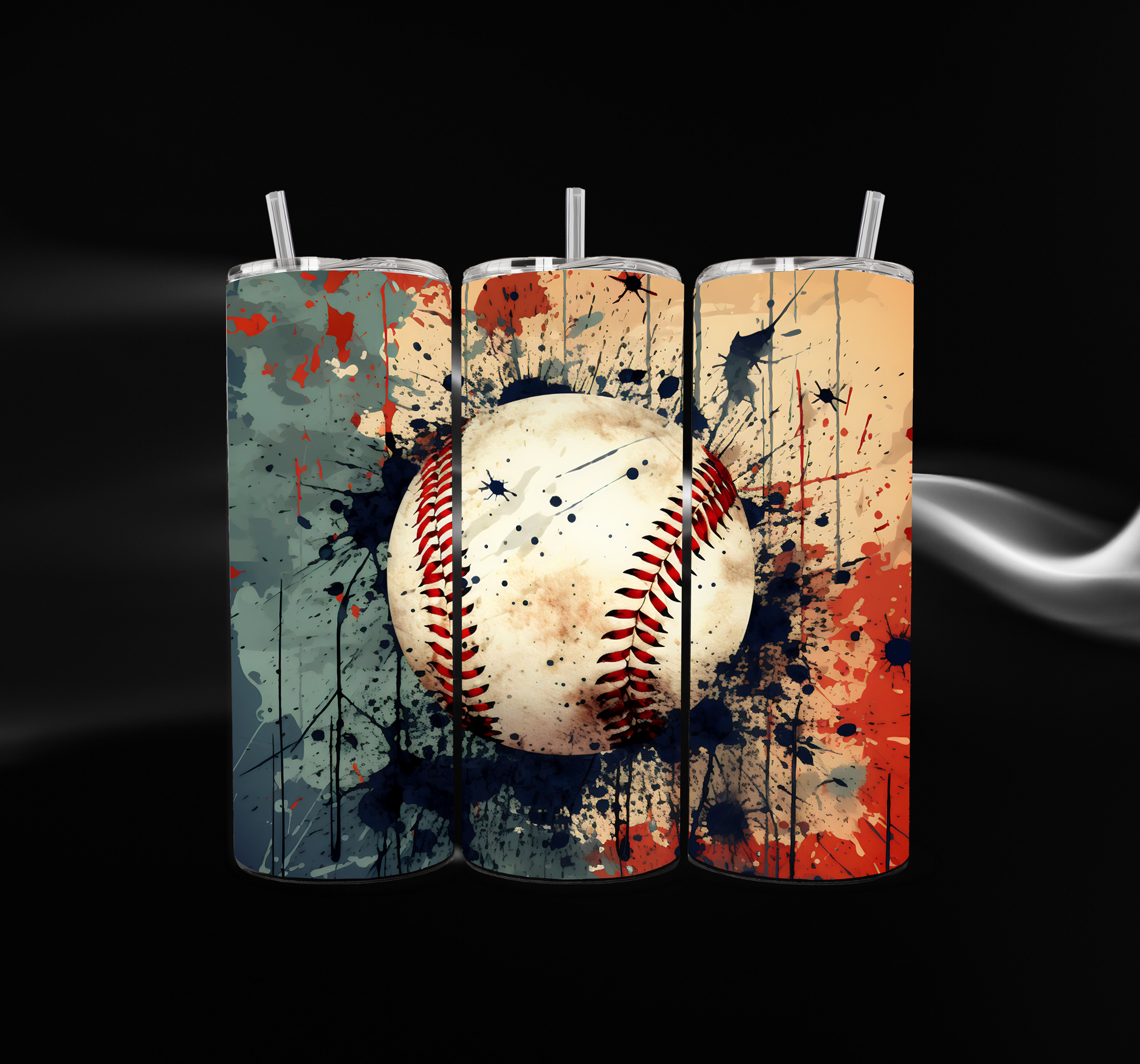 Red White and Baseball 20oz Skinny Tumbler