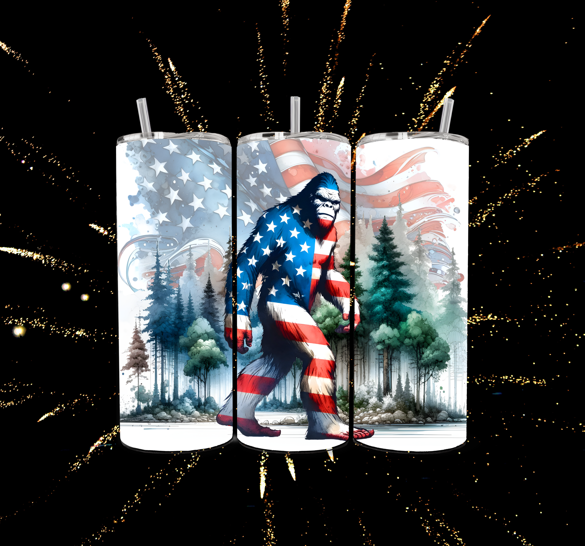 Stars, Stripes & Sightings 20oz Skinny Tumbler
