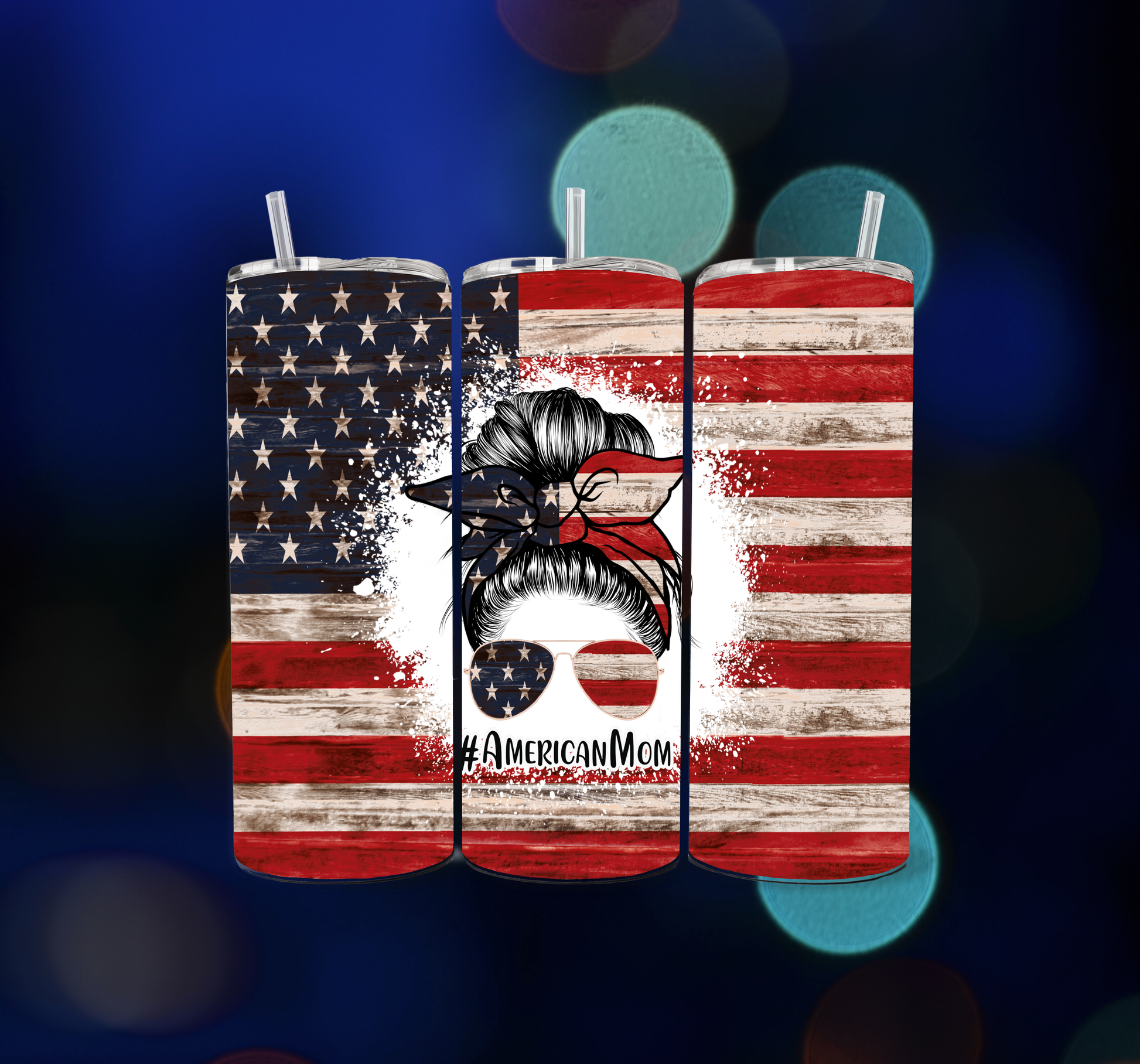 American Mom 20oz Skinny Tumbler