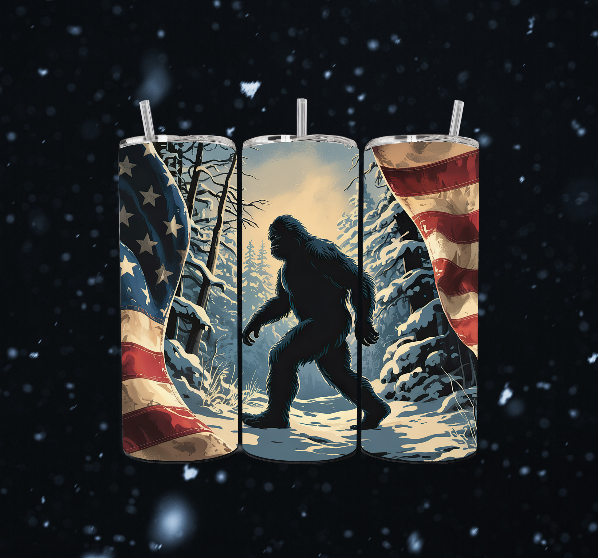 Bigfoot Freedom 20oz Skinny Tumbler