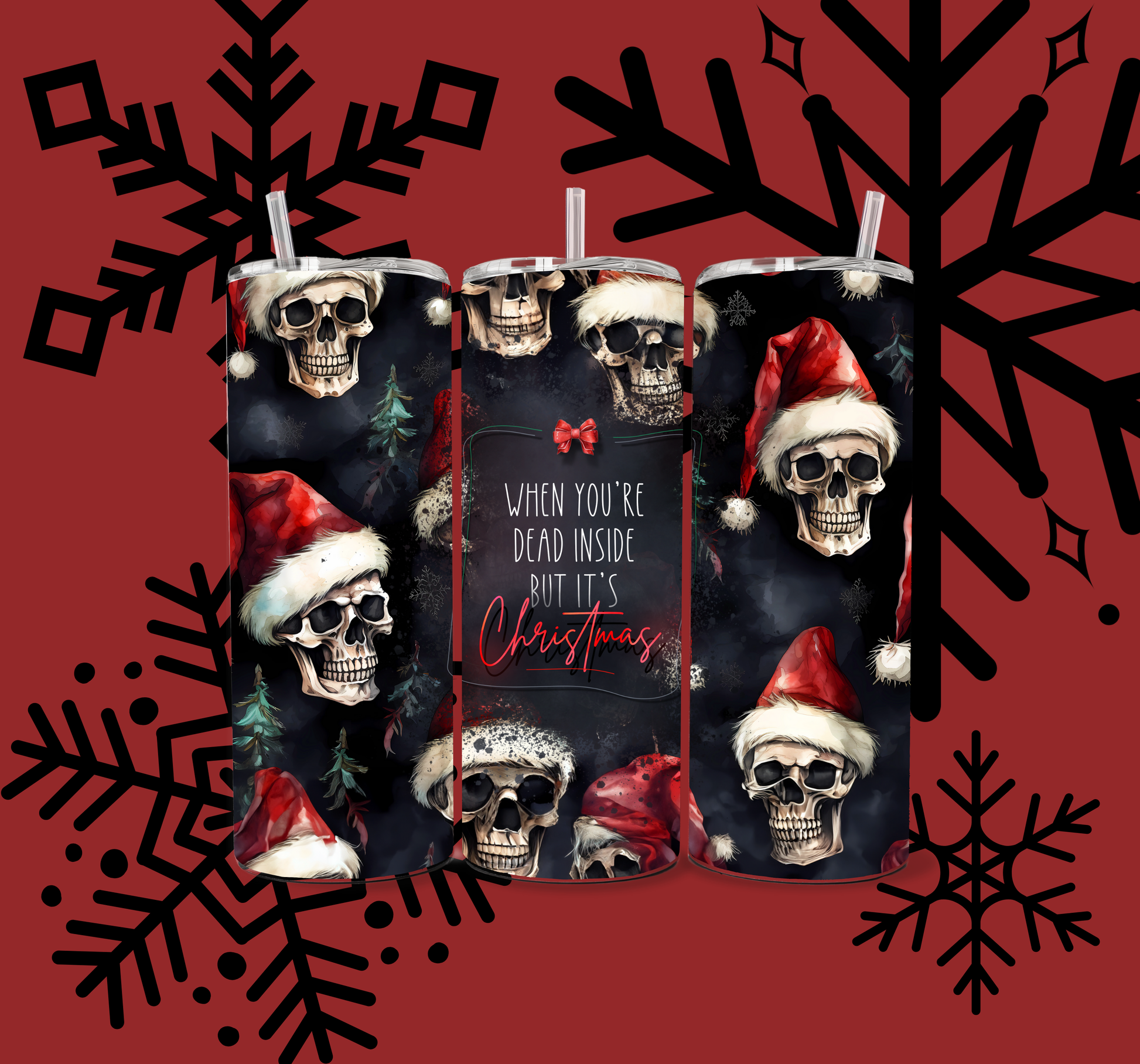 Dead Inside 20oz Skinny Tumbler