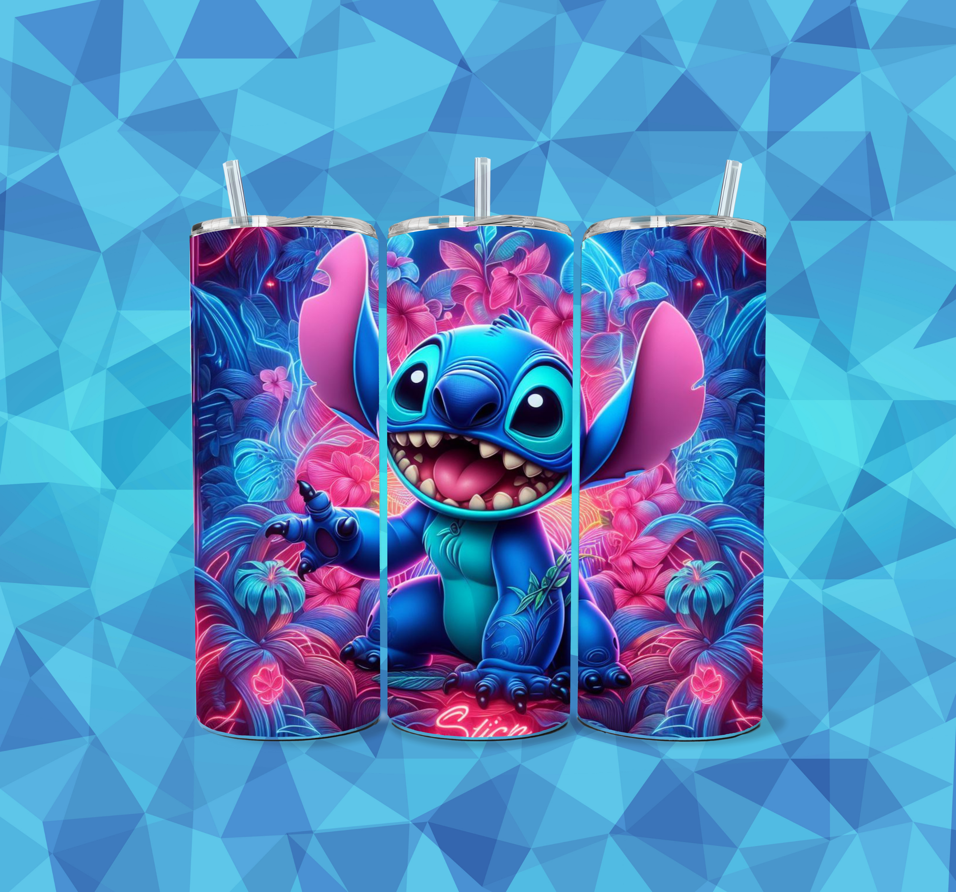 Vibrant Stitch 20oz Skinny Tumbler